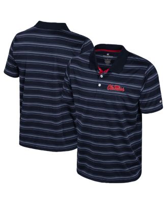 Colosseum - Men's Navy Ole Miss Rebels Milk Steak Polo