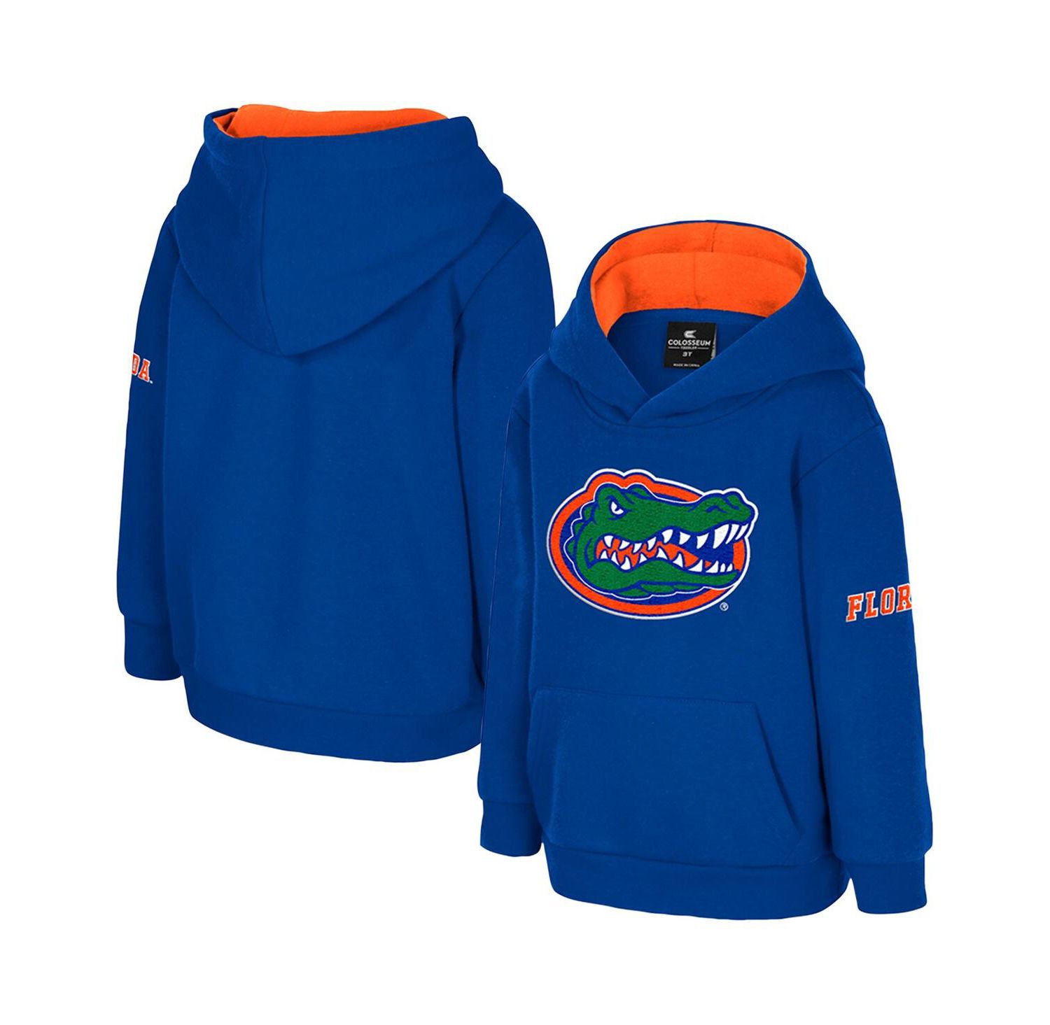 Toddler Royal Florida Gators Big Logo Volume Fleece Pullover Hoodie