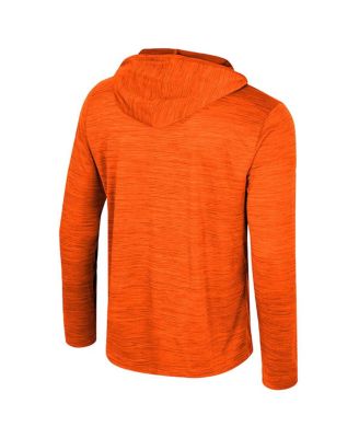 Men's Orange Miami Hurricanes Always Sunny Lightweight Quarter-Zip Hoodie