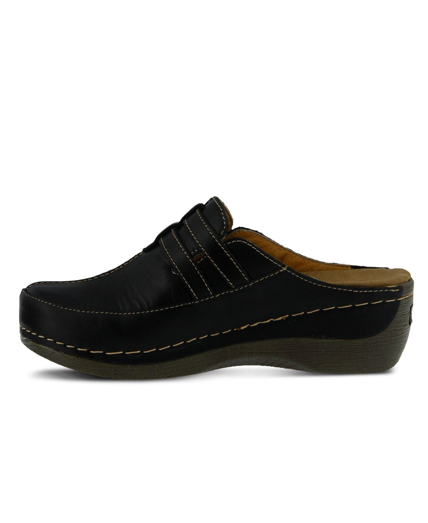 Женские сабо Spring Step Happy Slip-On Clog with Buckle Closure, цвет: Чёрный — фото 3