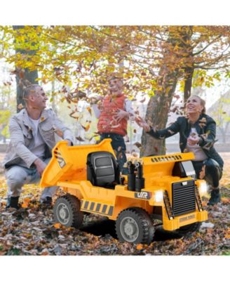 12V Kids Ride On Dump Truck Car with Remote Control and Electric Dump Bed