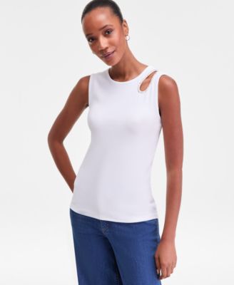 I.N.C. International Concepts - Women's Embellished Cutout Sleeveless Top