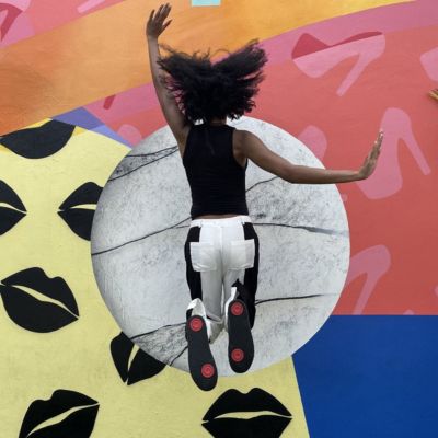 Women's All-black High-top Sneaker