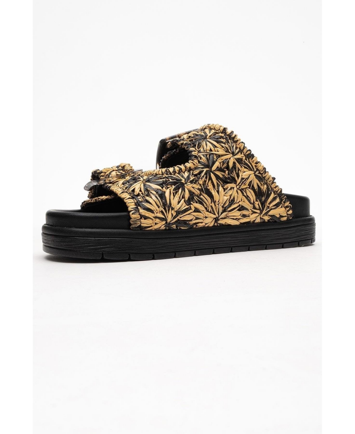 Forever & Always Shoes Milana Leather Double Strap Sandal (Women)