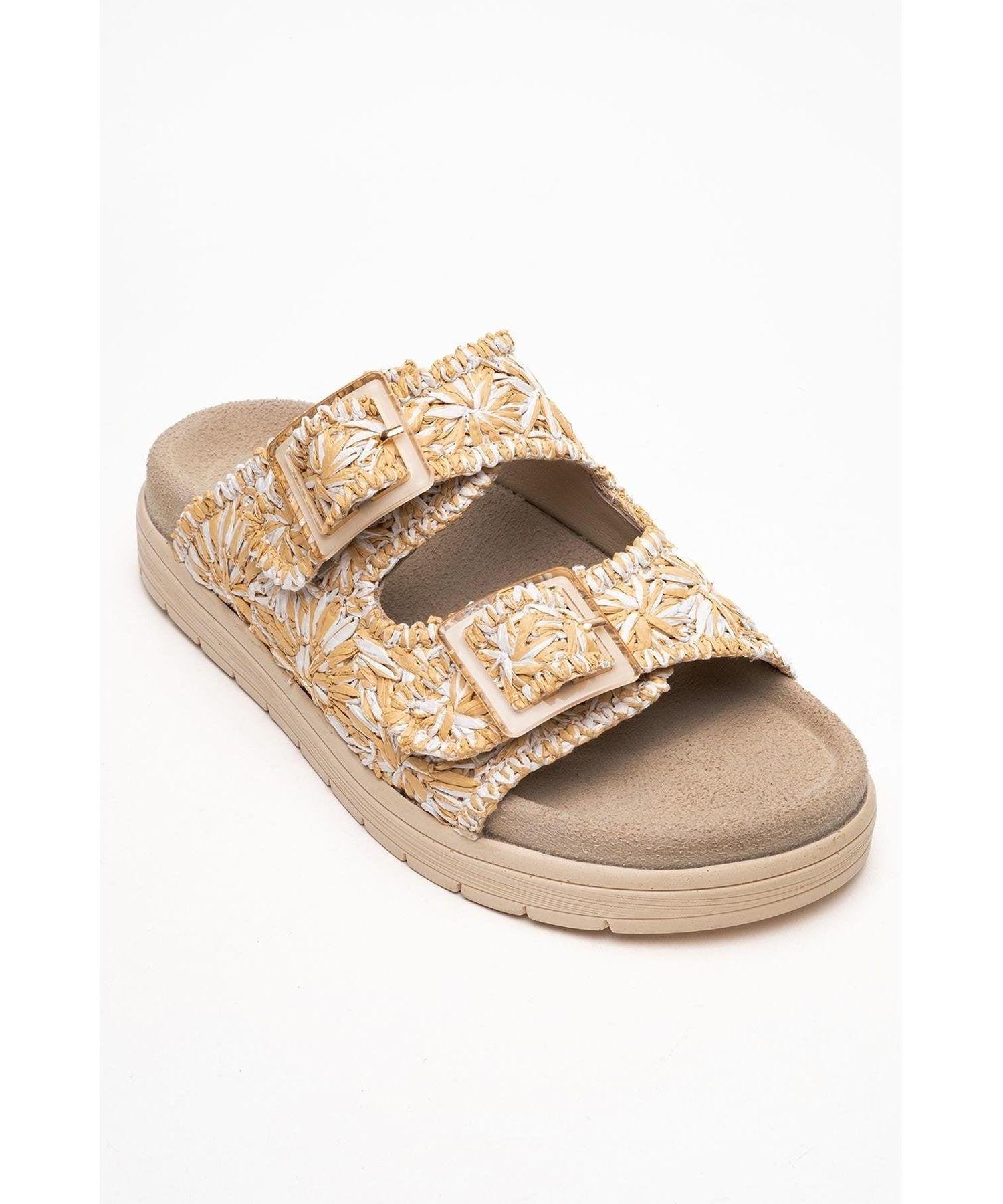 Milana Leather Double Strap Sandal (Women)