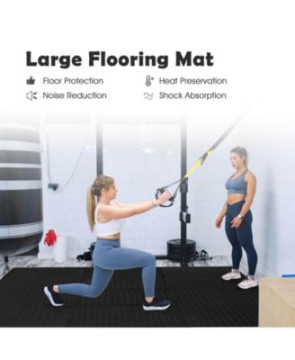 12 Piece Puzzle Interlocking Flooring Mat with Waterproof Anti-Slip Surface