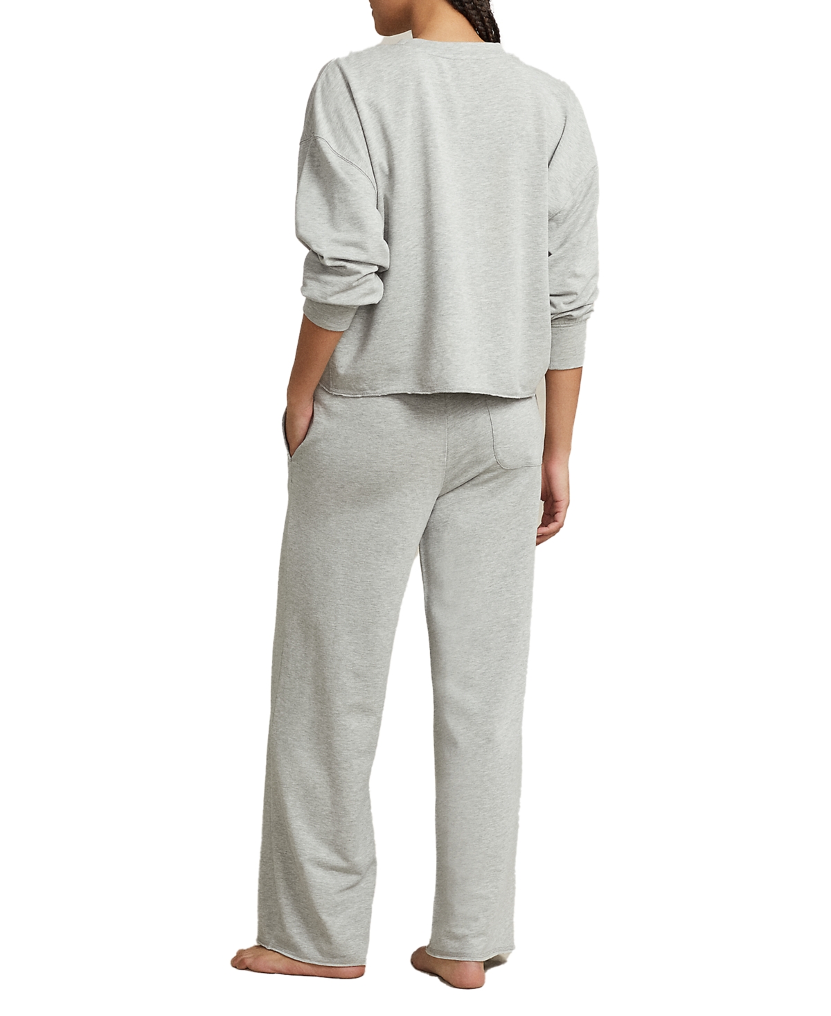 Polo Ralph Lauren Women's 2-Piece Crewneck Top and Pants Pajama Set