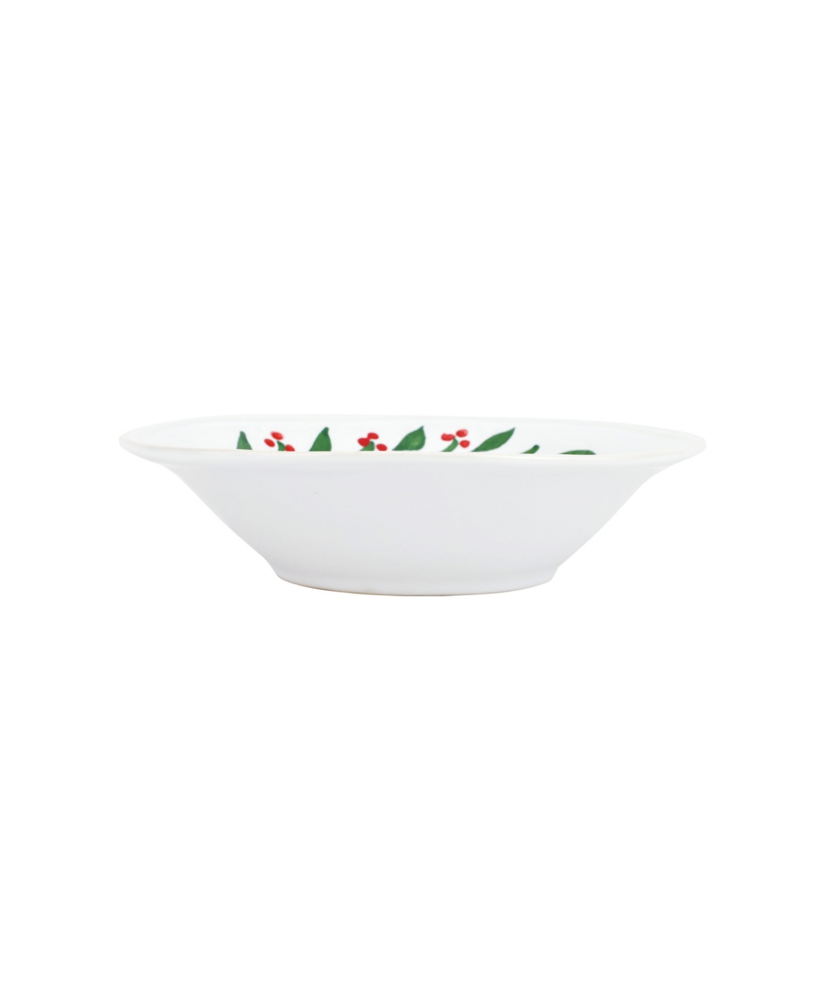 Vietri Aria Holiday Cereal Bowl - White