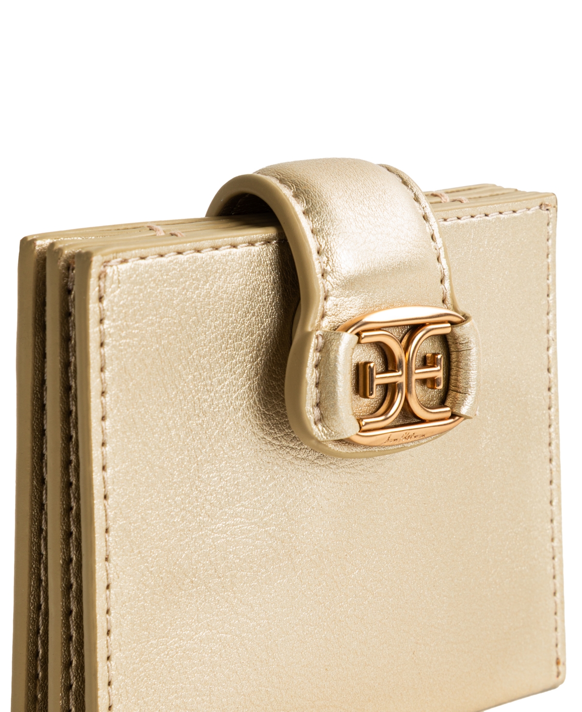 Sam Edelman Holiday Accordian Wallet In Gold