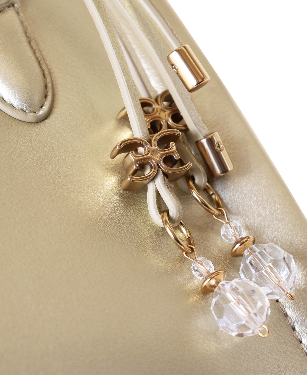 Sam Edelman Holiday Bottom Embossed Small Satchel Bag In Gold