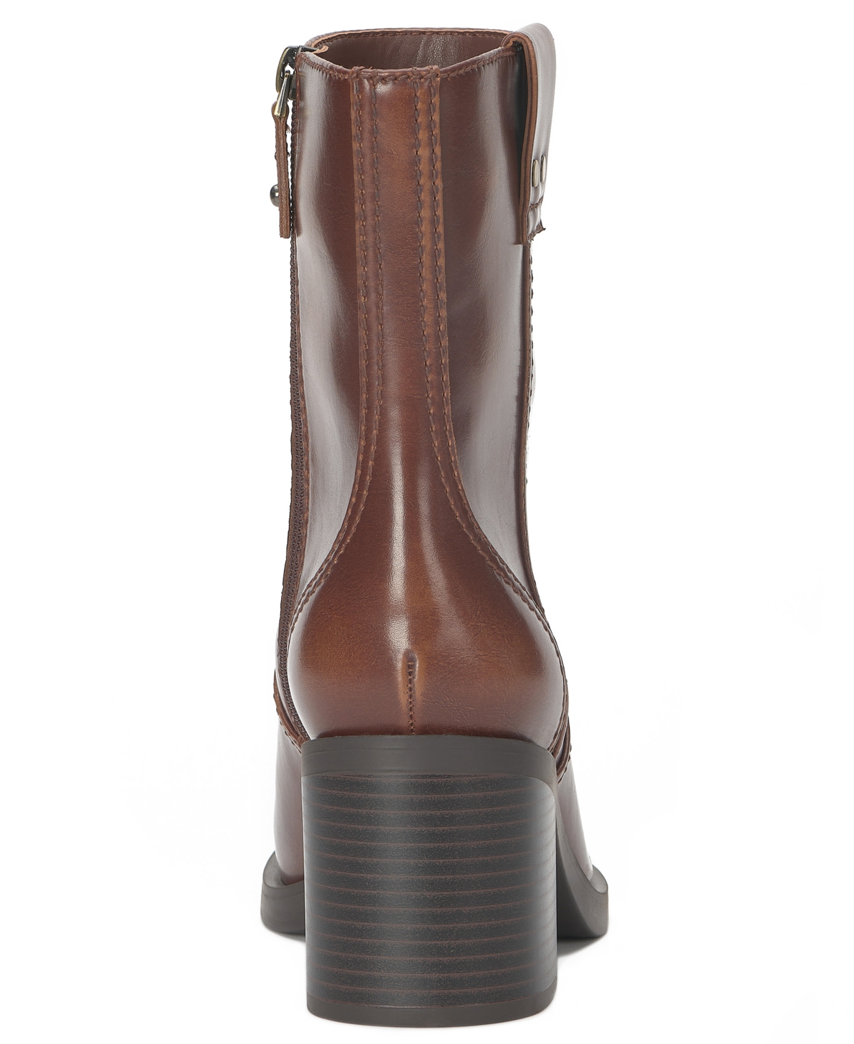 Inc International Concepts Women's Minha Block Heel Booties, Macy's Exclusive In Brown