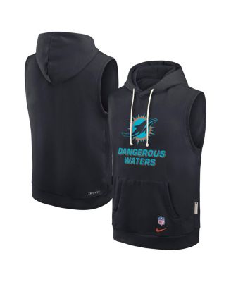 Nike - Men's Pitch Blue Miami Dolphins 2025 Rivalries Collection Standard Issue Sideline Dri-FIT Sleeveless Hoodie