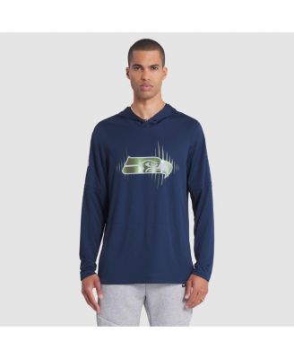 Nike - Men's College Navy Seattle Seahawks 2025 Rivalries Collection Sideline Dri-FIT Long Sleeve Hoodie T-Shirt