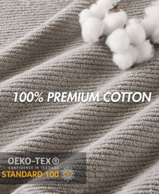 Diagonal Ribbed Cotton 6-Pc. Towel Set