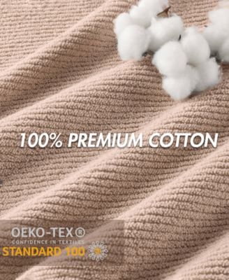 Diagonal Ribbed Cotton 4-Pc. Hand Towel Set