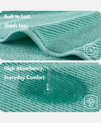 Diagonal Ribbed Cotton 4-Pc. Hand Towel Set