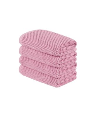 Diagonal Ribbed Cotton 4-Pc. Hand Towel Set