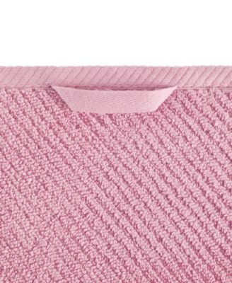 Diagonal Ribbed Cotton 4-Pc. Hand Towel Set