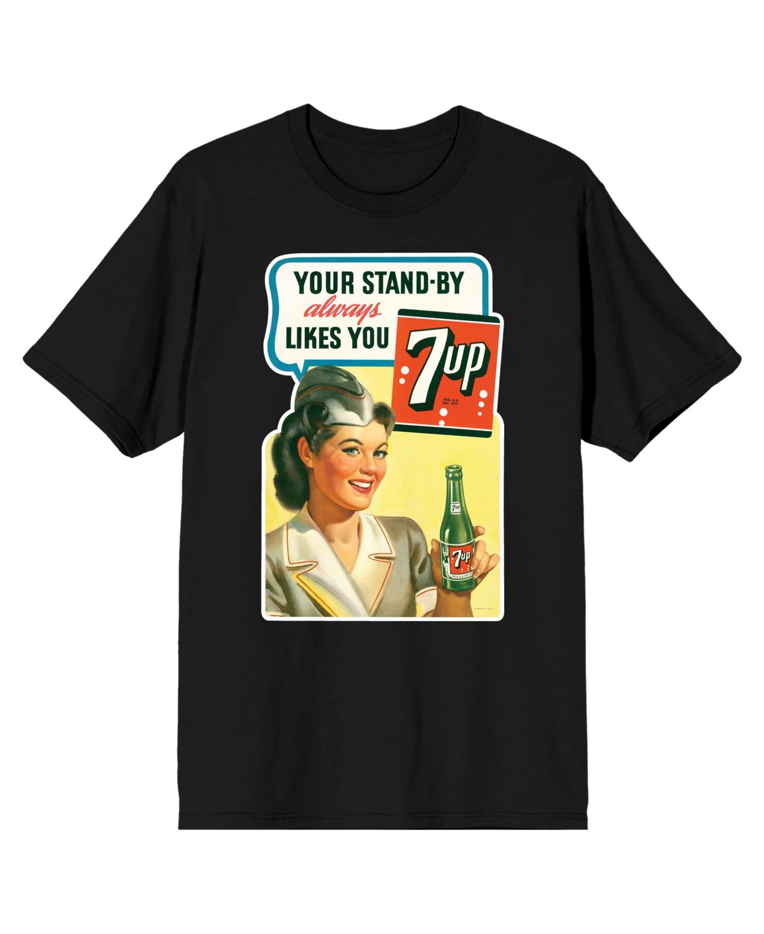 Men's Your Stand-By Always Likes You Black Short Sleeve Adult T-Shirt-3XL