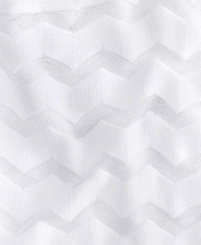 Women's Sheer Chevron Stripe Sweater - thumbnail 8