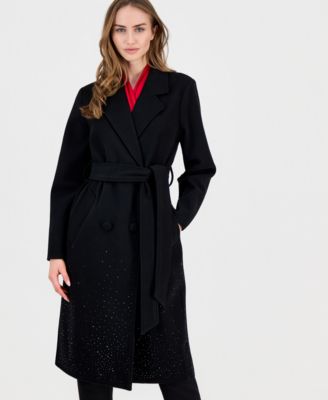 Women's Double-Breasted Embellished Coat 