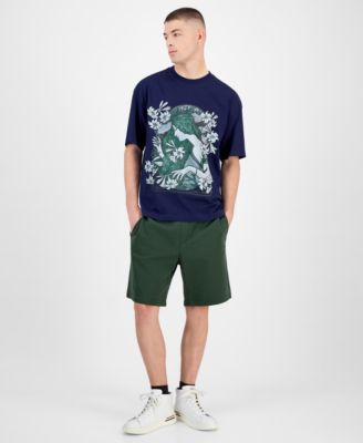 Men's Difluro Oversized Short-Sleeve Crewneck Graphic T-Shirt