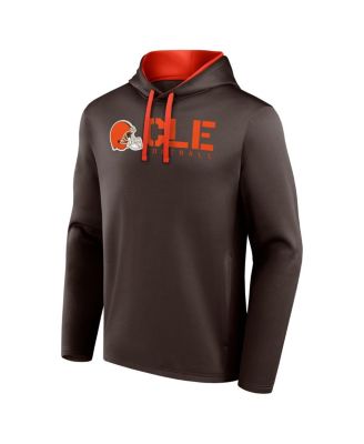 Men's Brown Cleveland Browns Head Start Pullover Hoodie
