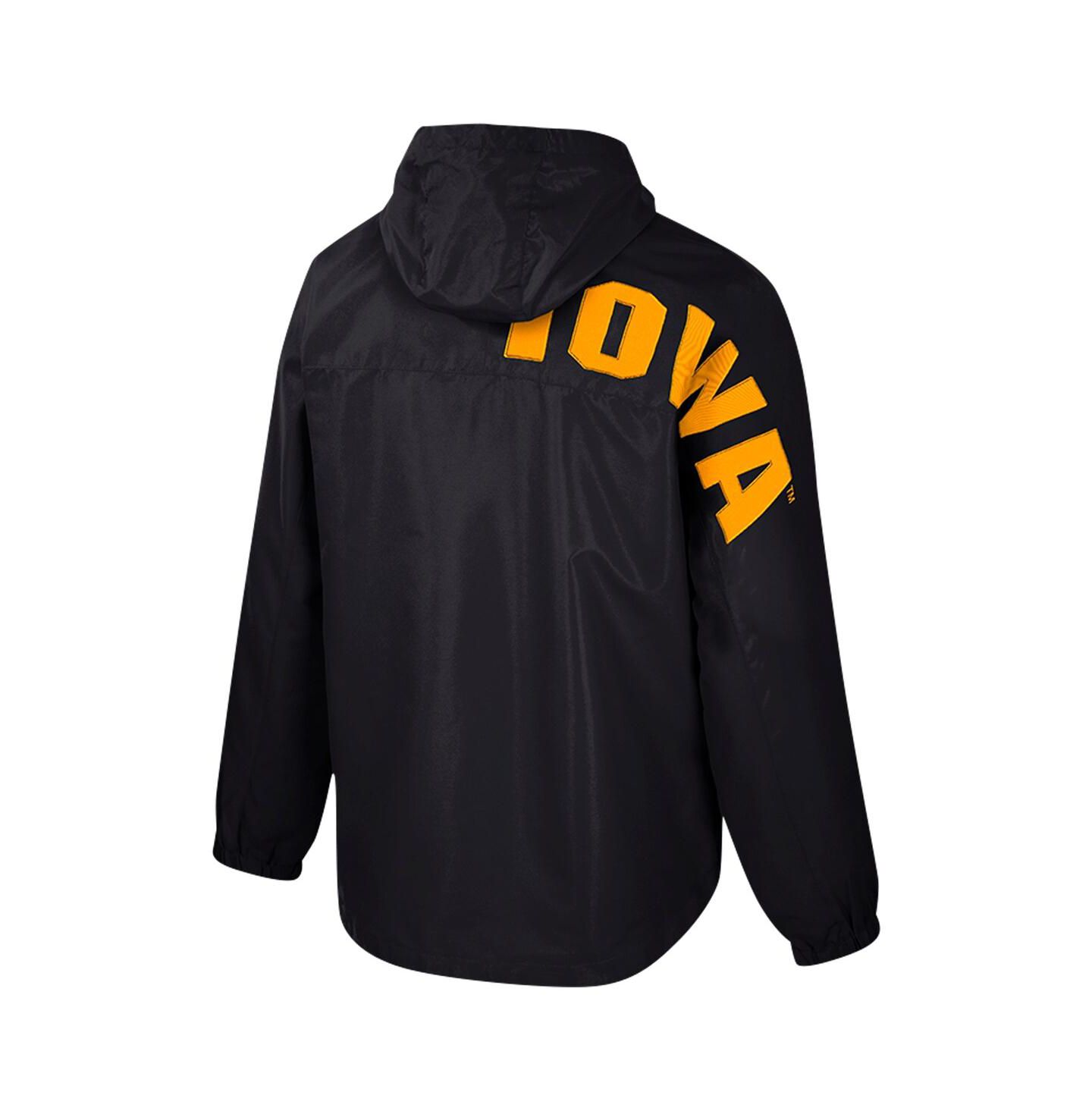 Мужская куртка Colosseum Black Iowa Hawkeyes Reloaded Anorak Half-Zip — фото 3
