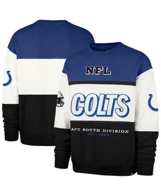 '47 Brand - Men's Blue/Black Indianapolis Colts Breeze Maximalist Sweatshirt