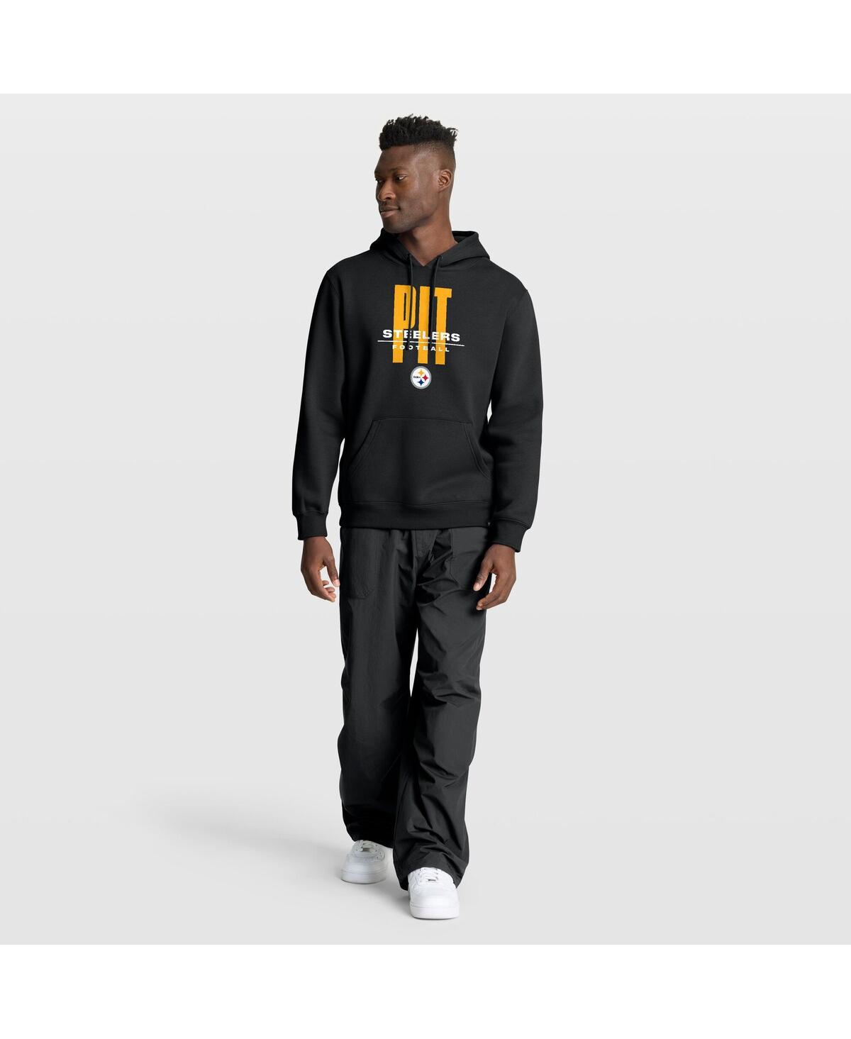 Fanatics Men's Black Pittsburgh Steelers Right Tackle Legacy Pullover Hoodie