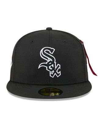 x Alpha Industries Men's Black Chicago White Sox 59FIFTY Fitted Hat