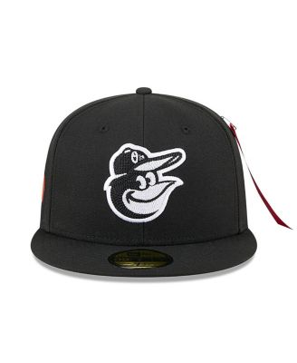 x Alpha Industries Men's Black Baltimore Orioles 59FIFTY Fitted Hat