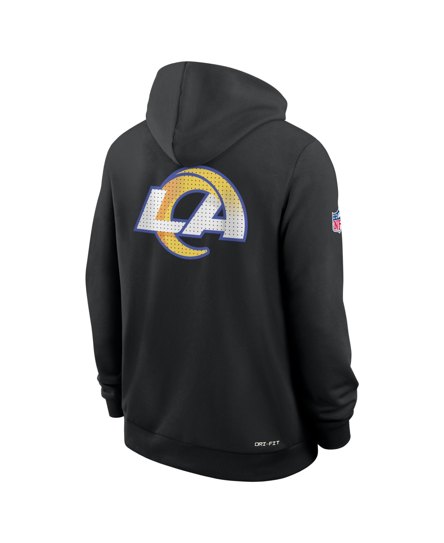Мужское худи Nike Black Los Angeles Rams Sideline Standard Issue Utility Player Dri-FIT Full-Zip — фото 5