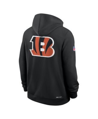 Men's Black Cincinnati Bengals Sideline Standard Issue Utility Player Dri-FIT Full-Zip Hoodie