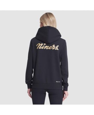 Women's Black San Francisco 49ers 2025 Rivalries Collection Standard Issue Sideline Dri-FIT Hoodie