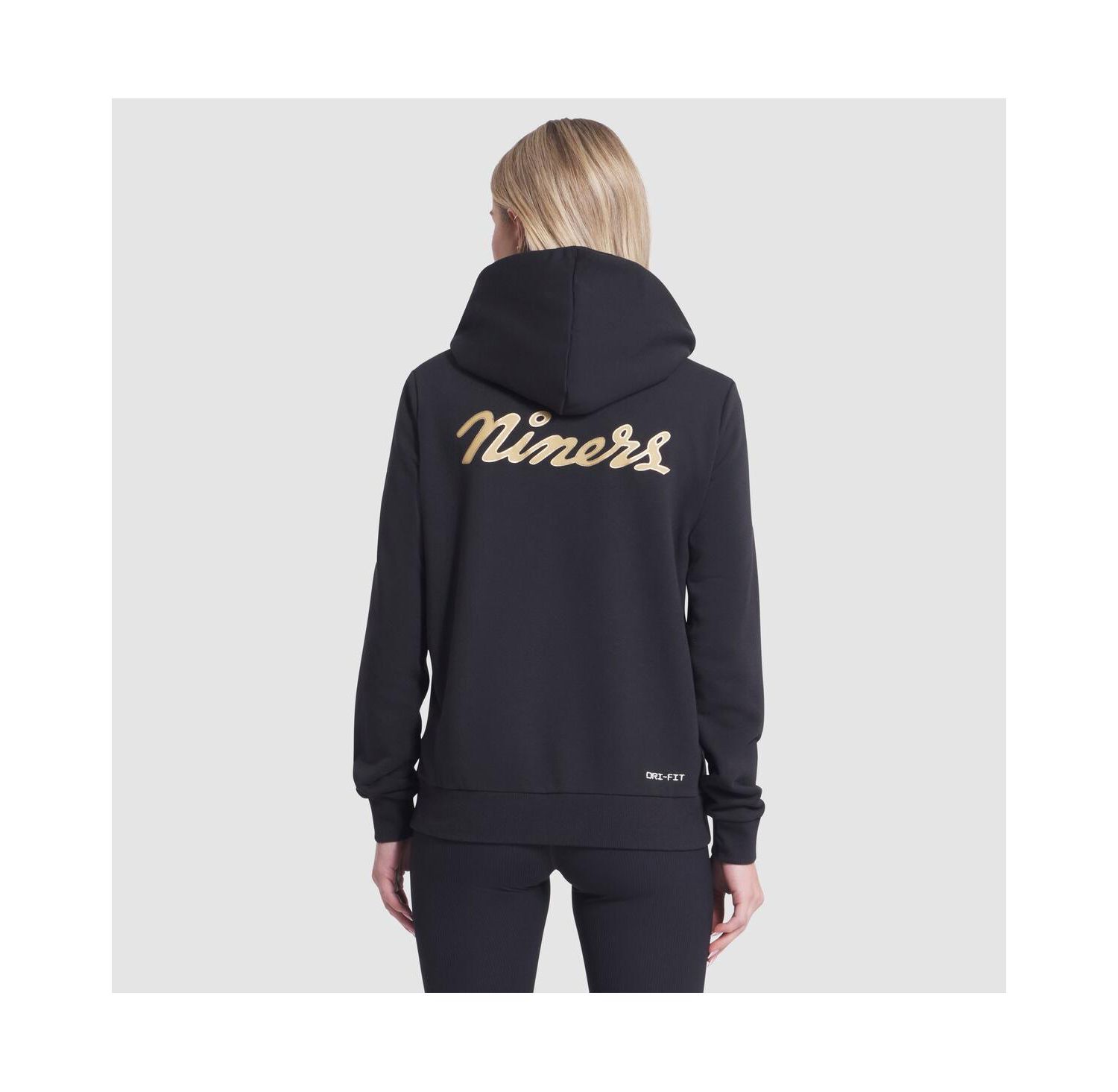 Women's Black San Francisco 49ers 2025 Rivalries Collection Standard Issue Sideline Dri-FIT Hoodie