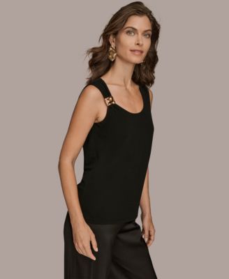 Women's Petite Scoop Neck Tank Top