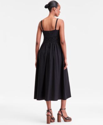 Women's Lace-Inset Midi Dress, Macy's Exclusive