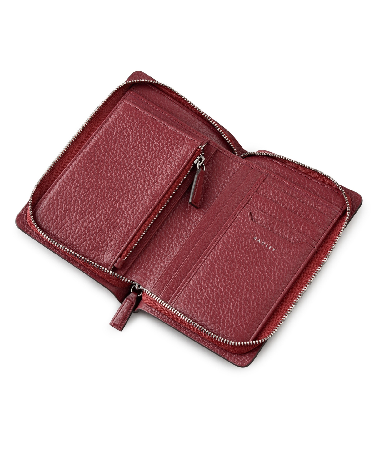 Radley London The Chancery Zip Around Wallet In Burgundy