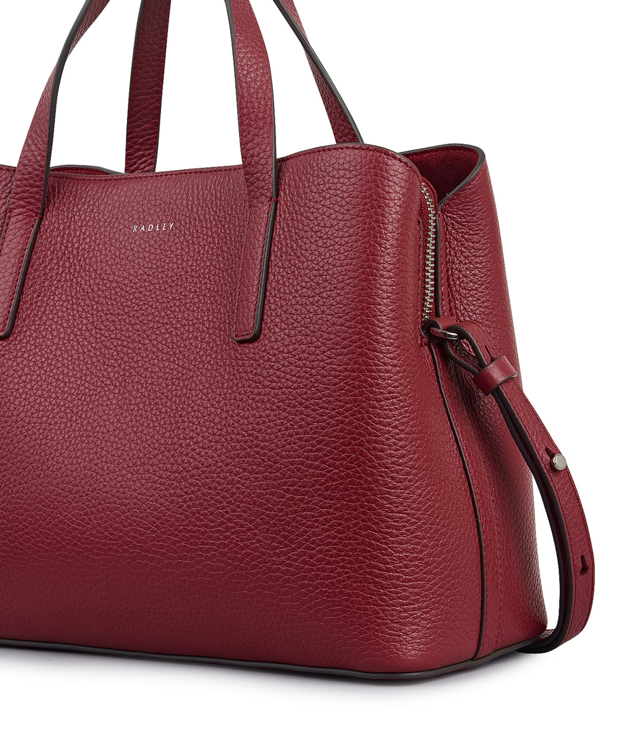 Radley London Dukes Place Small Ziptop Grab Satchel Bag In Burgundy