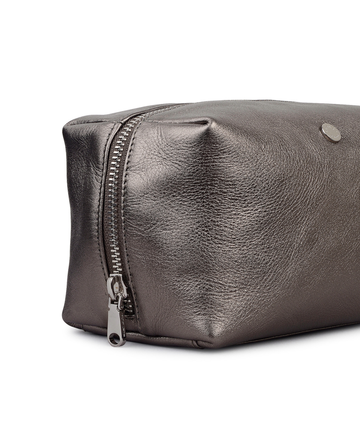 Radley London Eltham Mews Metallic Ziptop Wristlet In Gray