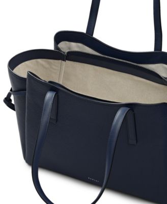 Blake Gardens Large Leather Ziptop Tote Bag