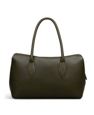 Liverpool Gardens Medium Smooth Leather Ziptop Grab Bag