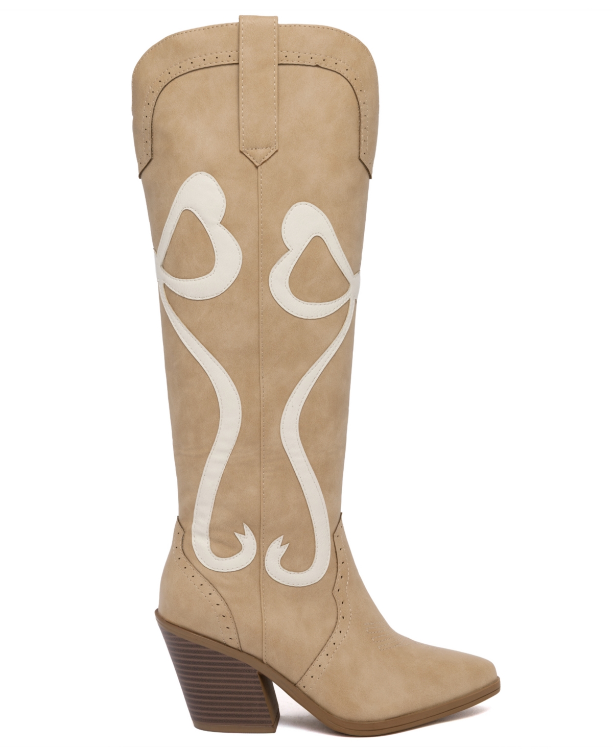Sugar Women's Kammy Bows Western Boots In Nude