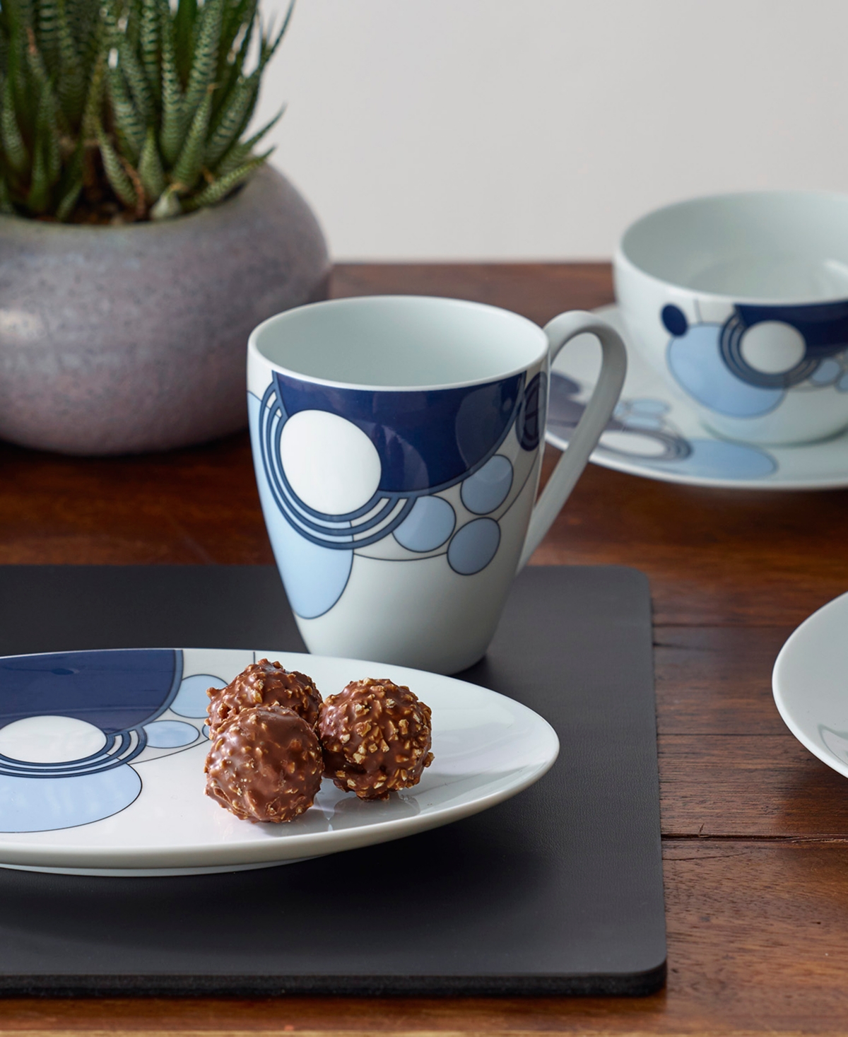 Noritake Frank Lloyd Wright Imperial Cabaret Mugs, Set Of 2 In Blue