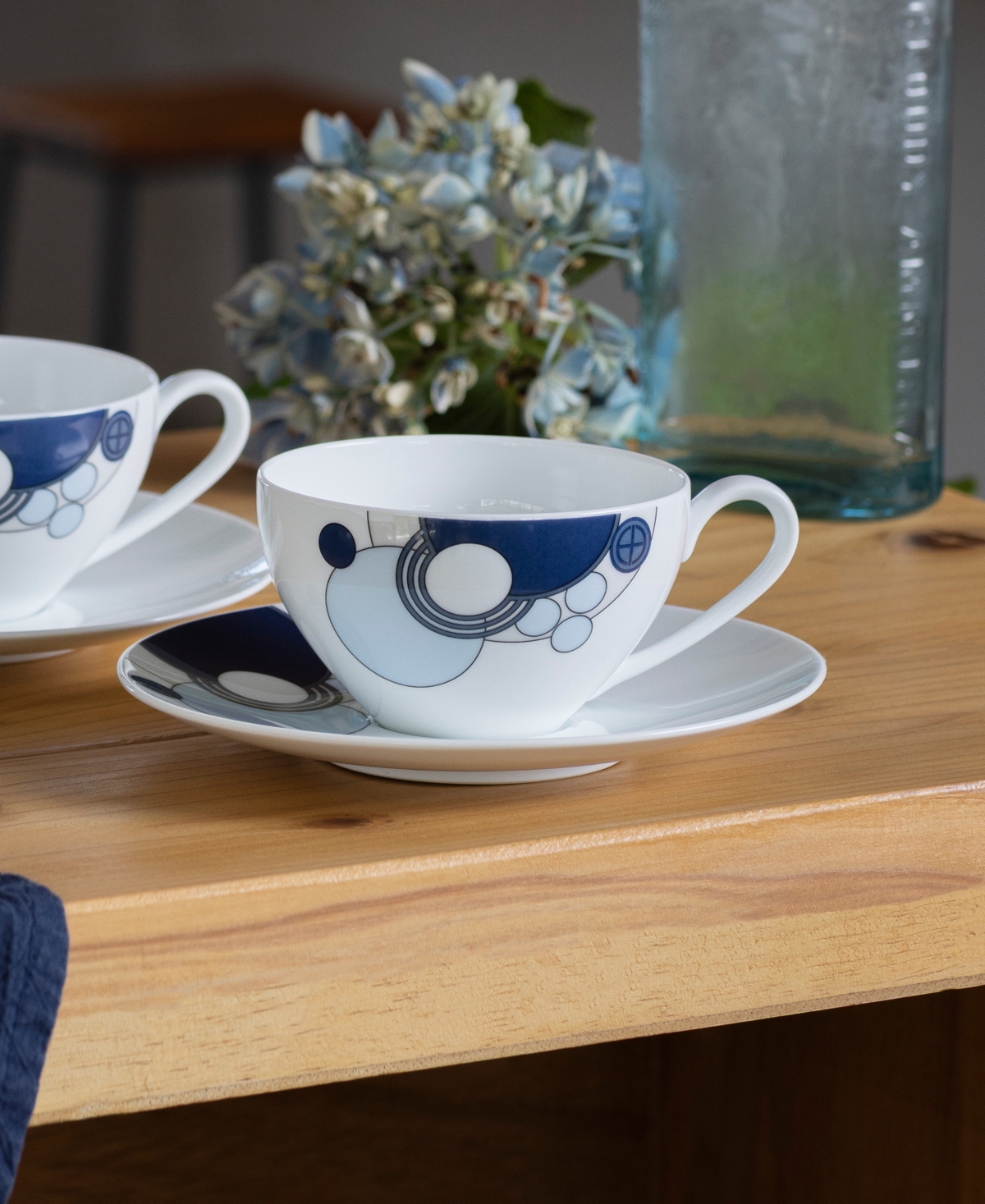 Noritake Frank Lloyd Wright Imperial Cabaret Cup and Saucer, Set of 2