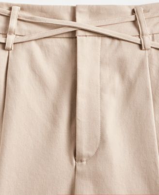 Women's Cotton Blend High-Rise Wide-Leg Pants, Macy's Exclusive