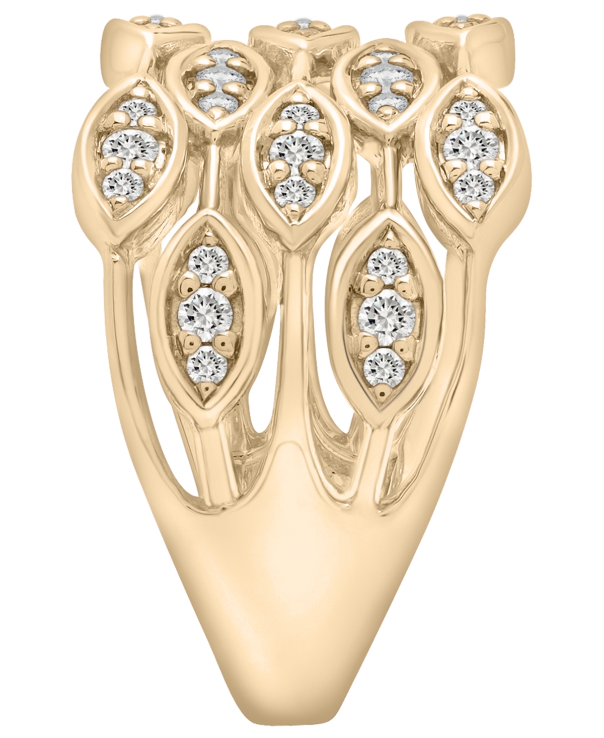 Wrapped In Love Diamond Round (1/2 Ct. T.w.) Ring In 14k Yellow Gold In Gold