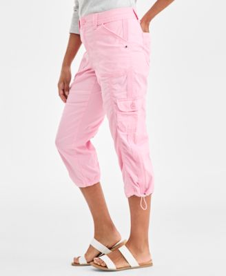 Women's Mid-Rise Cargo Capri Pants, Exclusively at Macy's