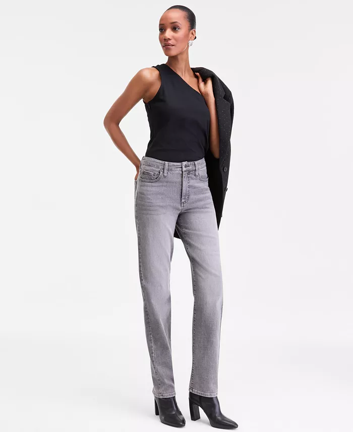 Women's High-Rise Straight-Leg Jeans - thumbnail 4
